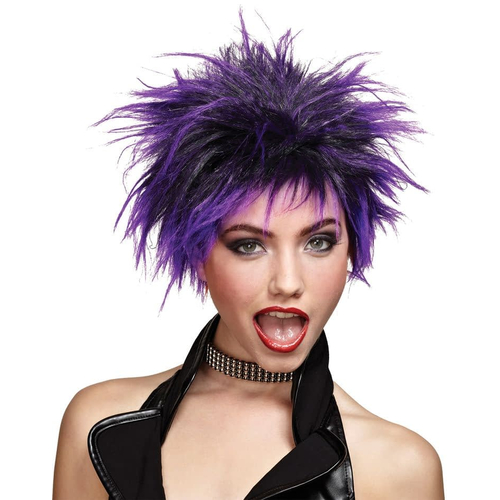 Purple Wig For Punker Chick