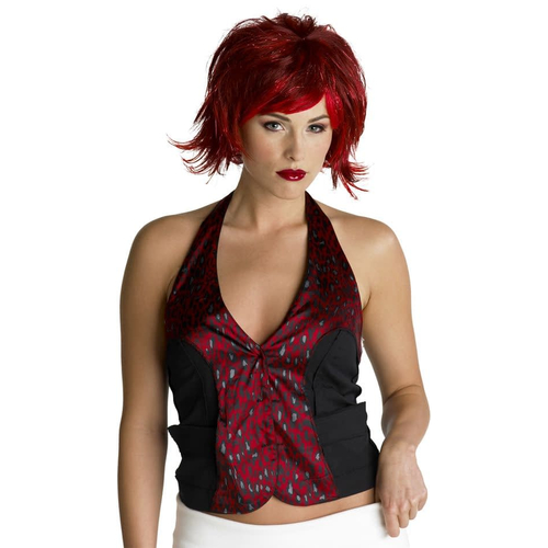 Razor Pixie Burgundy/Red Wig For Women