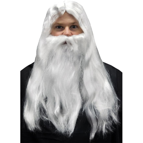 Wig And Beard Set For Merlin
