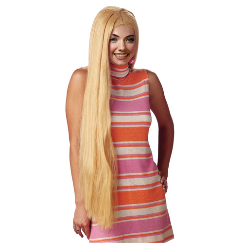 36 Inch Long Blonde Wig For Adults