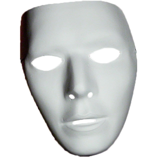 Blank Male Mask For Adults