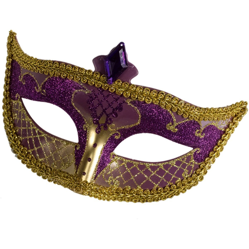 Carnival Mask No Feather Blue For Masquerade