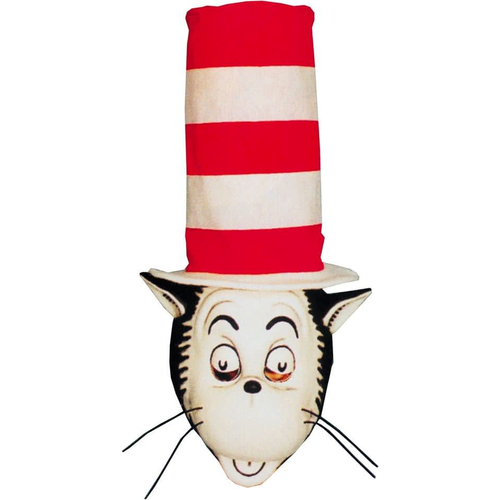 Cat In The Hat Mask W Hat For Adults