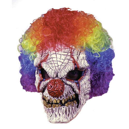 Clown Mask With Wig For Halloween