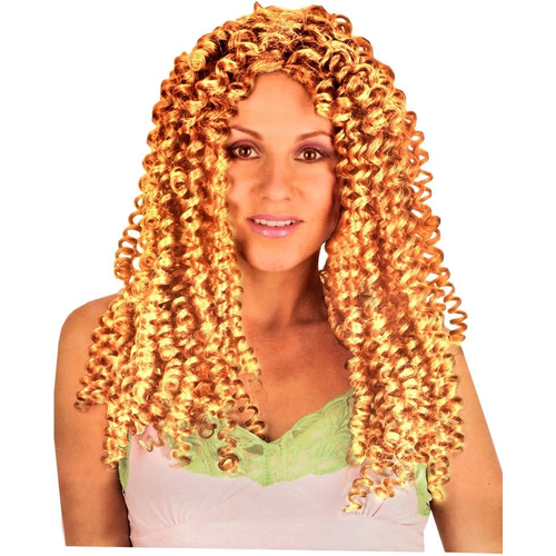 Diva Crimped Blonde Wig For Adults