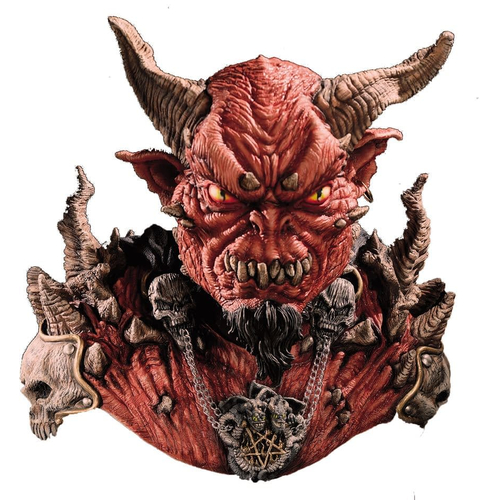El Diablo Mask & Shoulders For Halloween