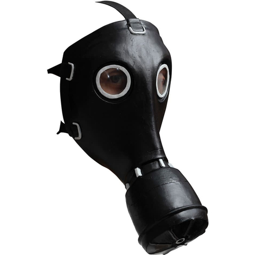 Gp-5 Gas Black Latex Mask For Halloween