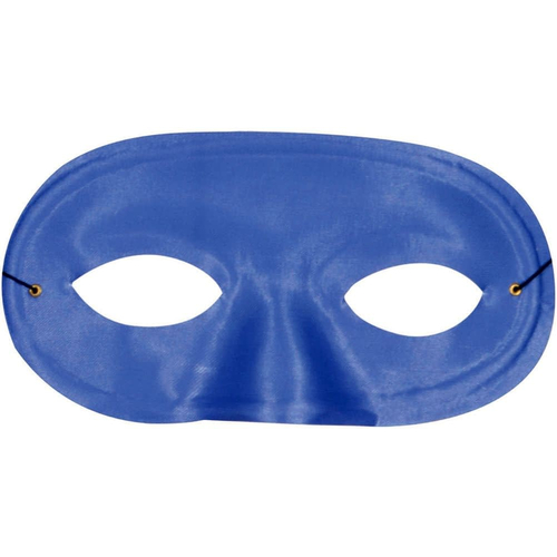 Half Domino Mask Blue For Adults