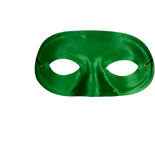 Half Domino Mask Green For Adults