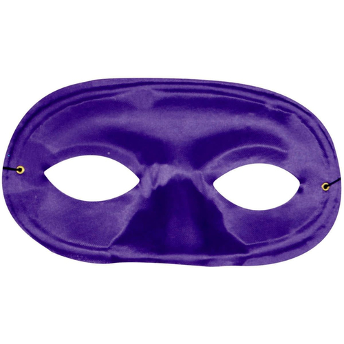 Half Domino Mask Purple For Adults