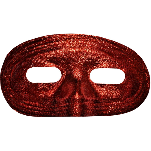 Half Mask Lame Red For Adults