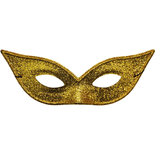 Harlequin Mask Lame Gold For Adults