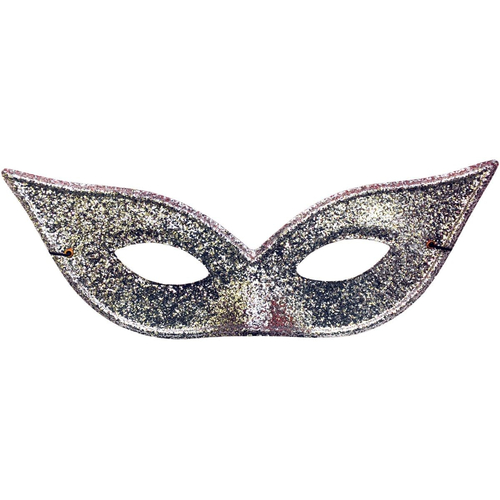 Harlequin Mask Lame Silver For Adults