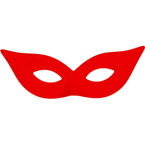 Harlequin Mask Satin Red For Adults