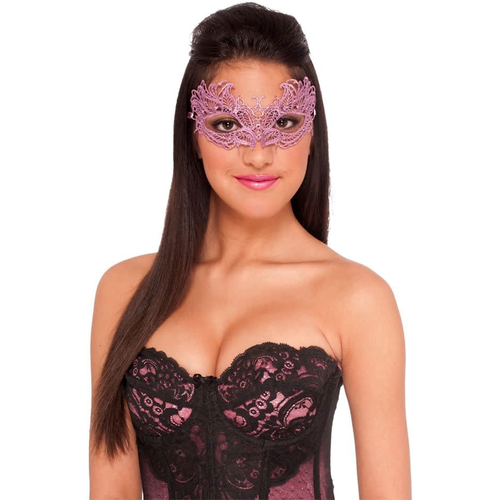 Lace Mask Pink For Masquerade
