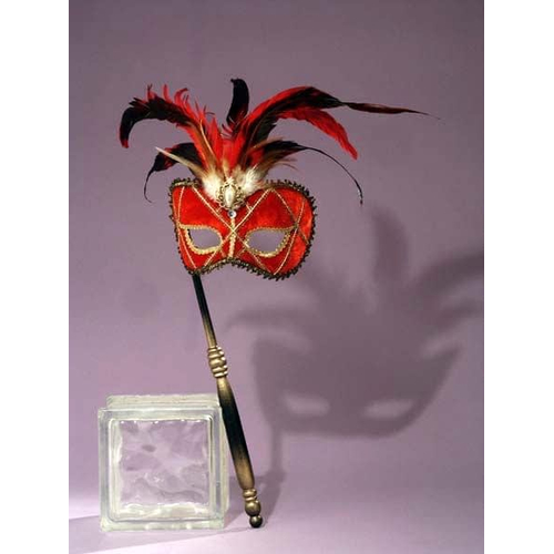 Masquerade Venetian Mask Red