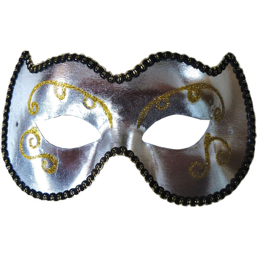 Opera Eye Mask Silver/Gold For Masquerade