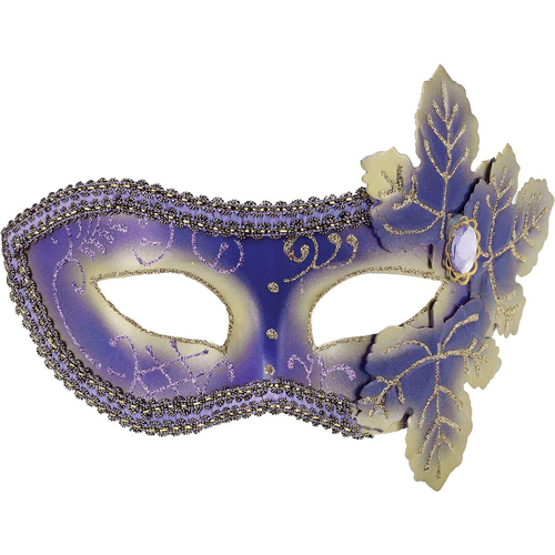 Purple Venetian Mask For Masquerade