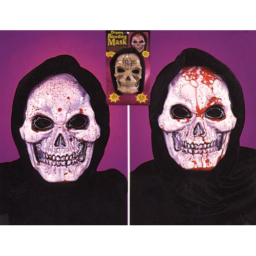 Skull Mask Dripping Bleeding For Halloween