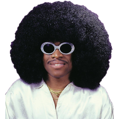 Super Fro Black Wig For Adults
