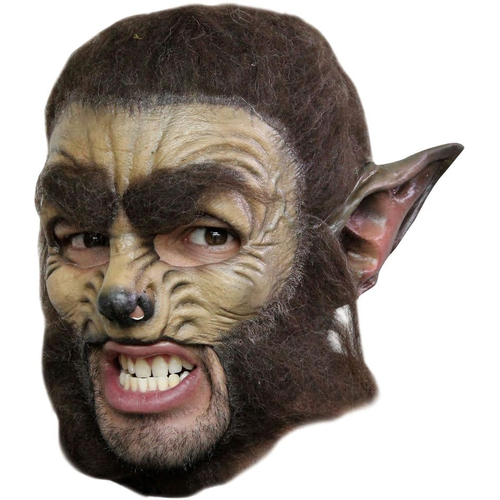 Wolf Dlx Chinless Adult Mask For Halloween