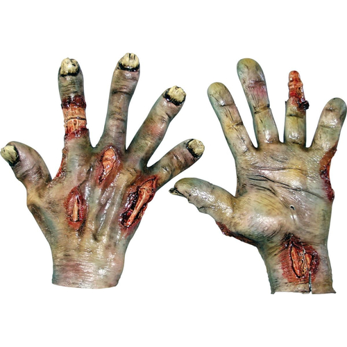 Zombie Rotted Latex Hands For Adults
