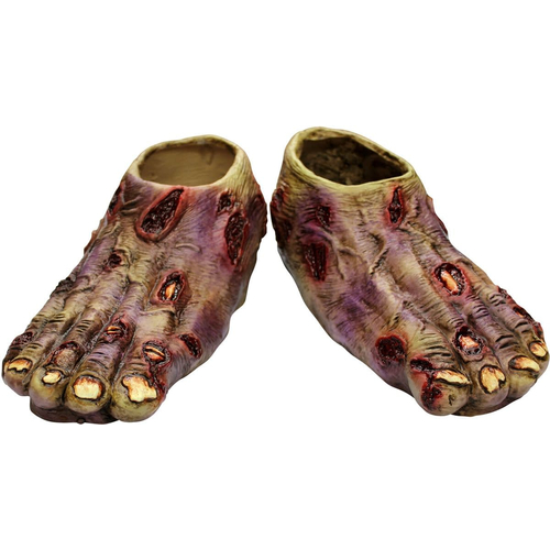 Zombie Undead Latex Feet For Adults