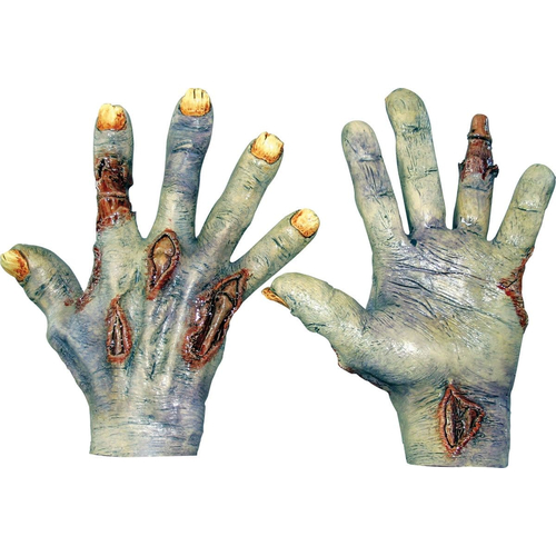 Zombie Undead Latex Hands For Adults