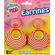 Mod Orange Swirl Earrings