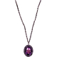 Necklace Gothic Skull Purple
