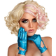 Lady Gaga Blue Gloves