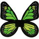 Wings Butterfly Satin Ad Green