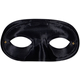 Half Domino Mask Black For Adults