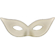 Harlequin Mask Satin White For Adults