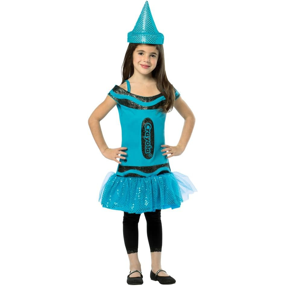 Crayola Pencil Sequin Blue Kids Costume | SCostumes